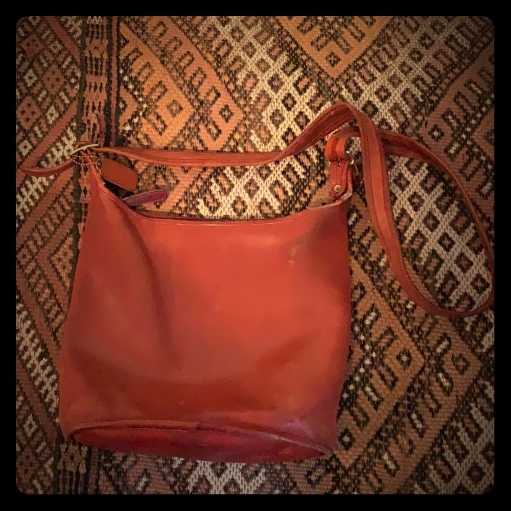 Vintage leather coach purse